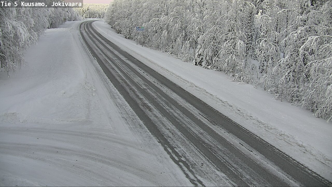 Weather Camera Image Road 5 Kuusamo, Jokivaara, Kuusamo, Pohjois-Pohjanmaa