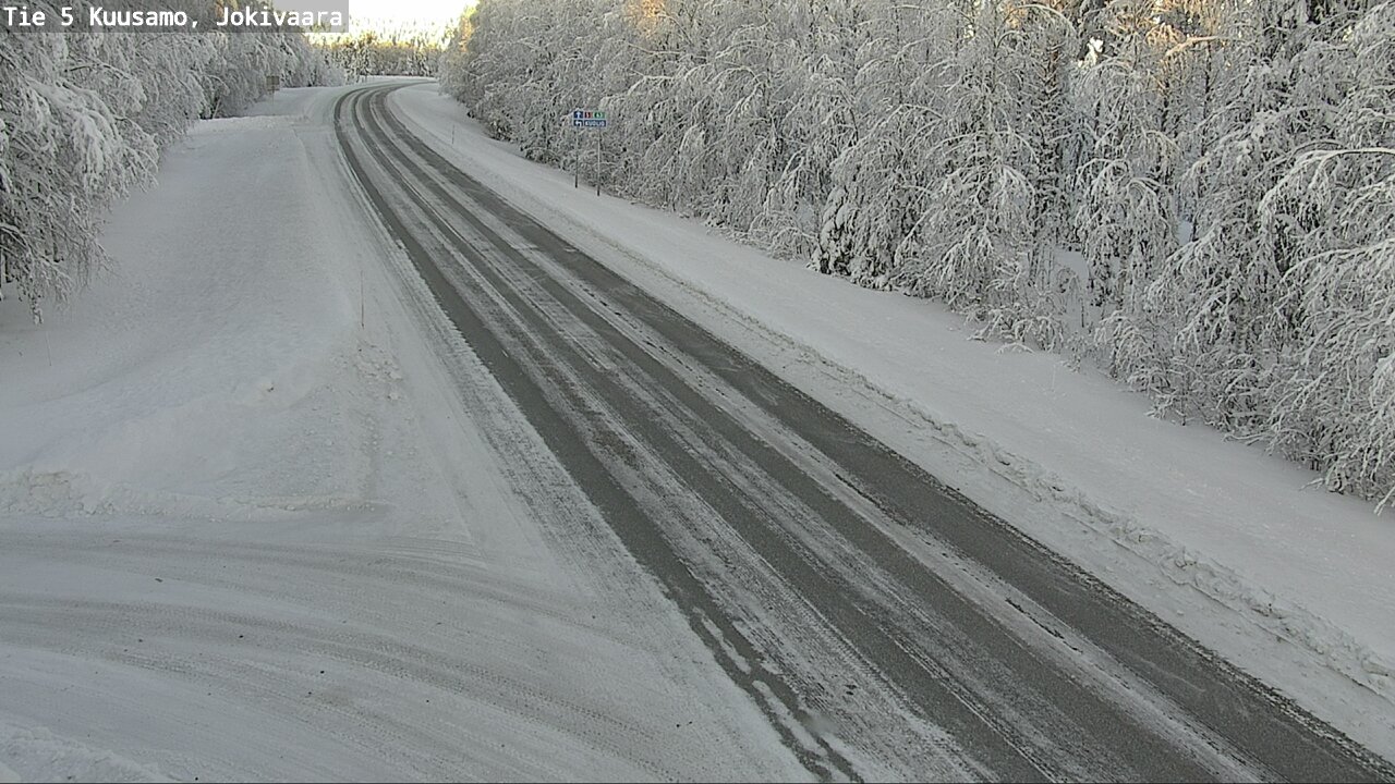 Weather Camera Image Road 5 Kuusamo, Jokivaara, Kuusamo, Pohjois-Pohjanmaa