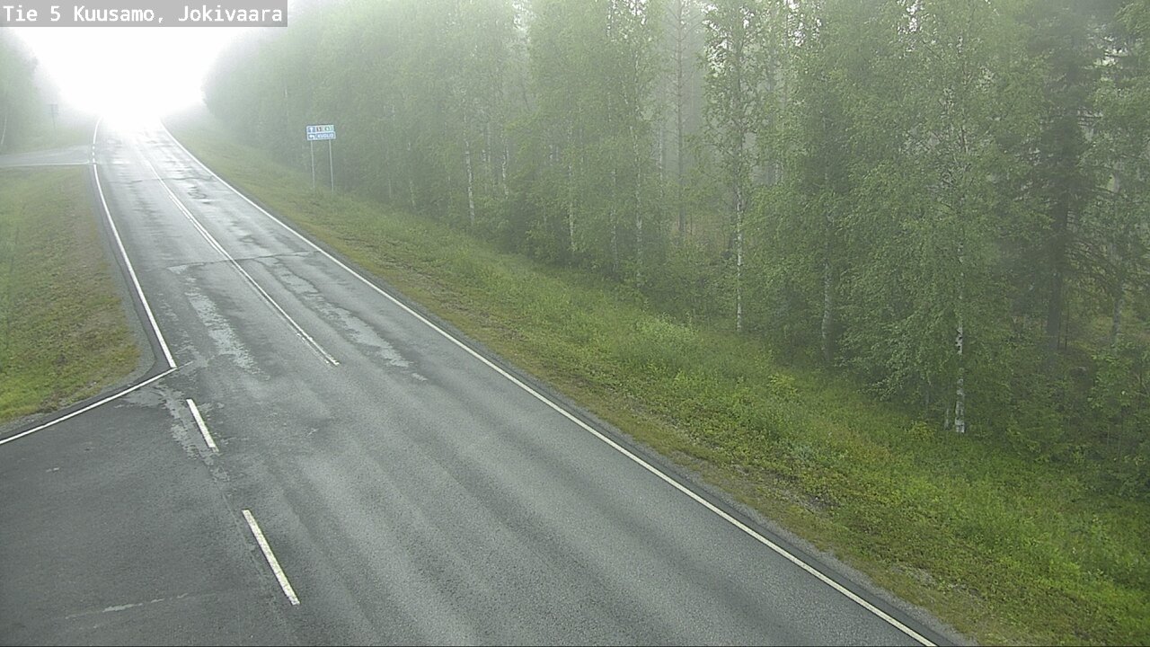 Weather Camera Image Road 5 Kuusamo, Jokivaara, Kuusamo, Pohjois-Pohjanmaa