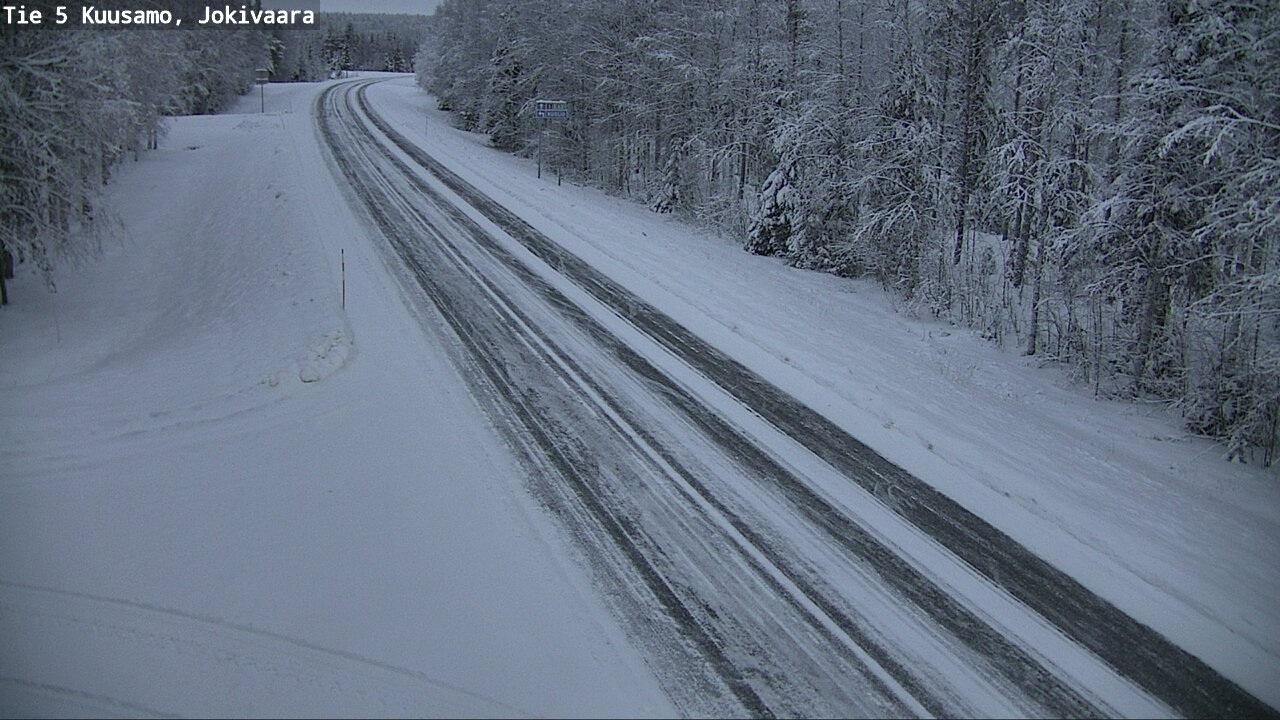 Weather Camera Image Väg 5 Kuusamo, Jokivaara, Kuusamo, Pohjois-Pohjanmaa
