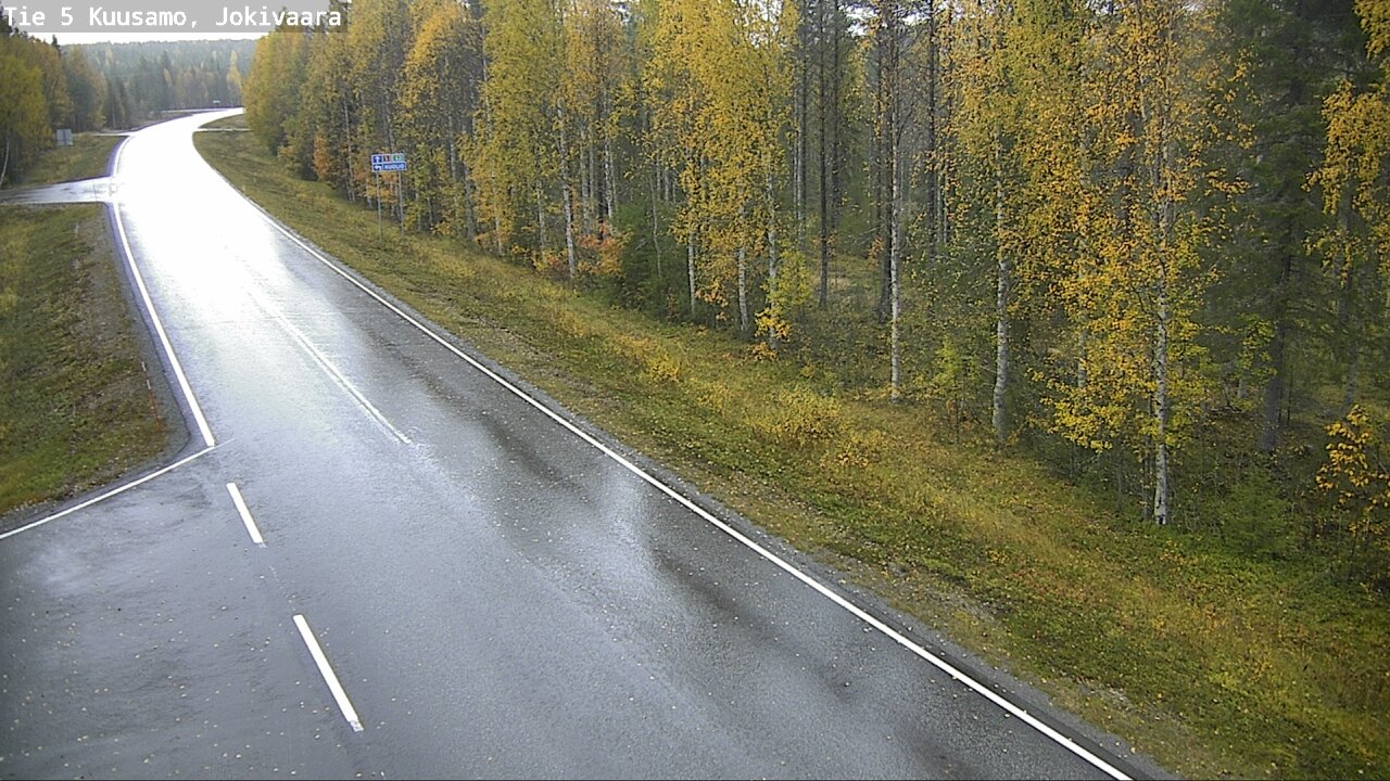 Weather Camera Image Road 5 Kuusamo, Jokivaara, Kuusamo, Pohjois-Pohjanmaa