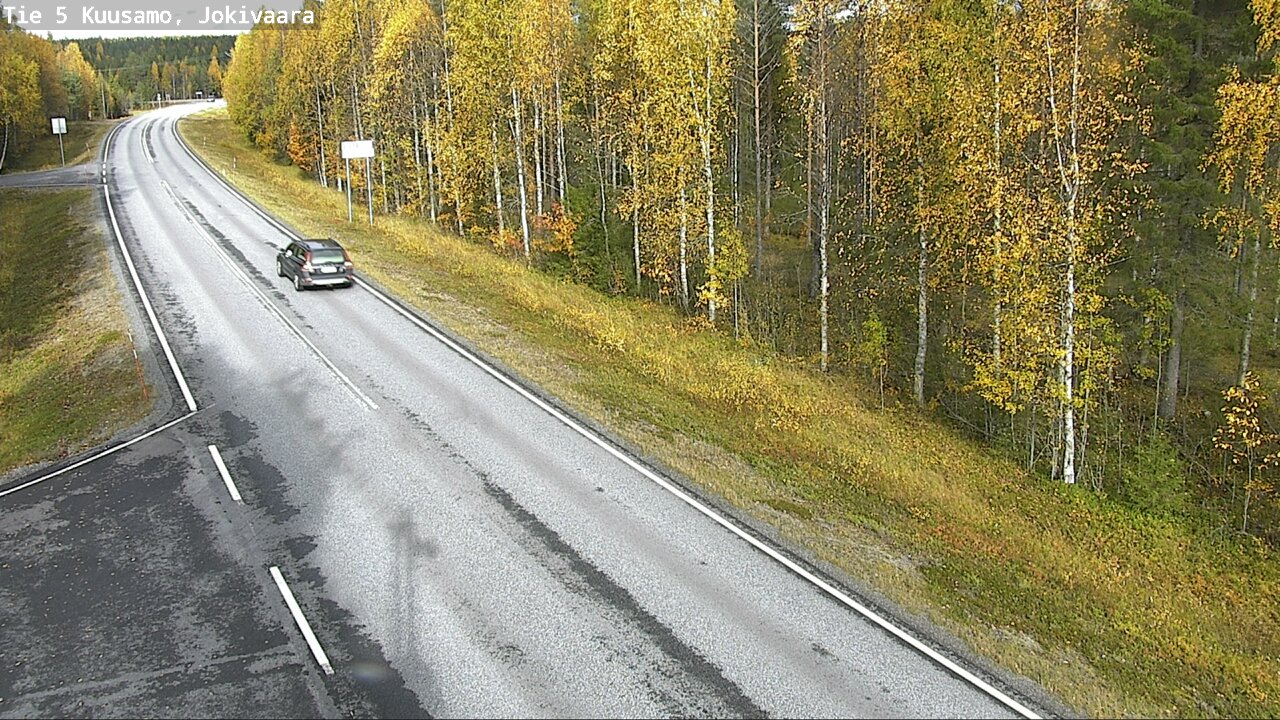 Weather Camera Image Road 5 Kuusamo, Jokivaara, Kuusamo, Pohjois-Pohjanmaa