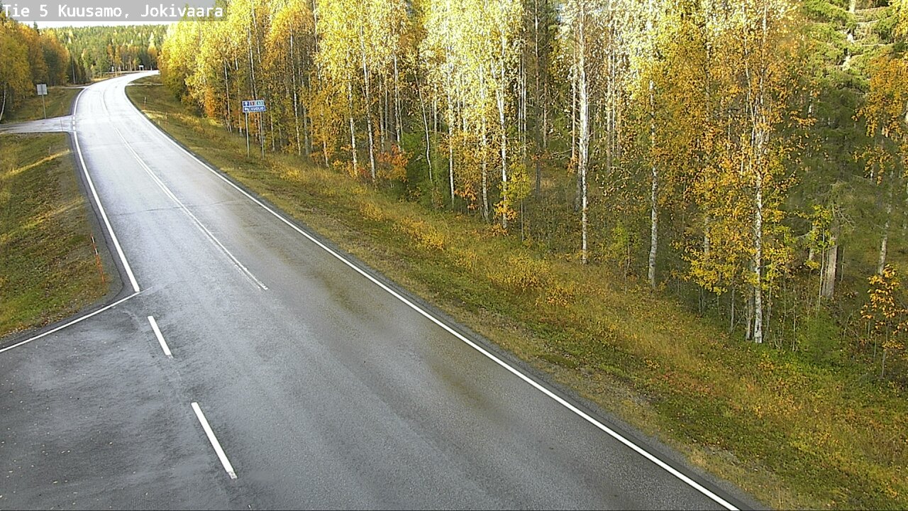 Weather Camera Image Road 5 Kuusamo, Jokivaara, Kuusamo, Pohjois-Pohjanmaa