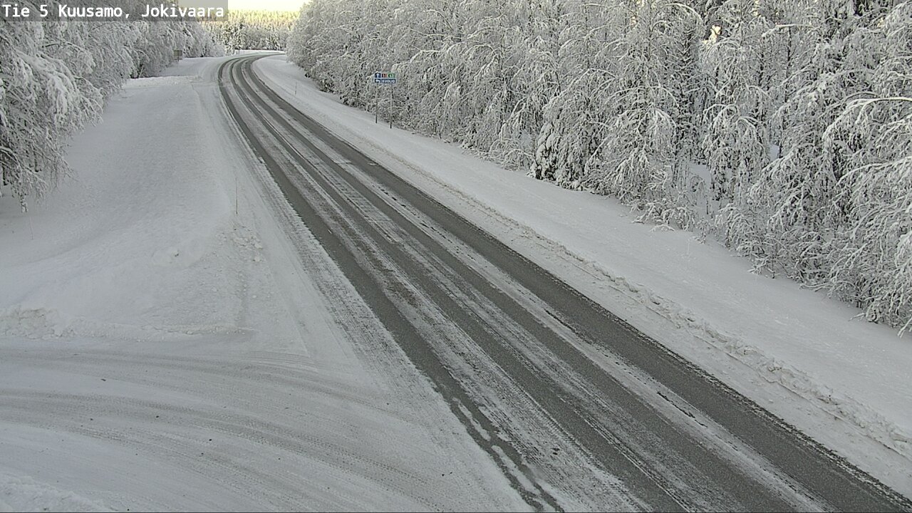 Weather Camera Image Road 5 Kuusamo, Jokivaara, Kuusamo, Pohjois-Pohjanmaa