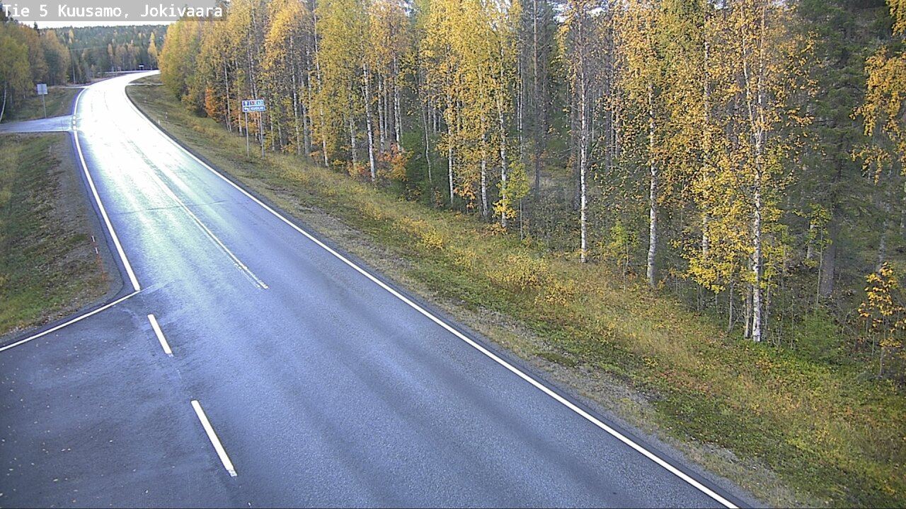 Weather Camera Image Road 5 Kuusamo, Jokivaara, Kuusamo, Pohjois-Pohjanmaa