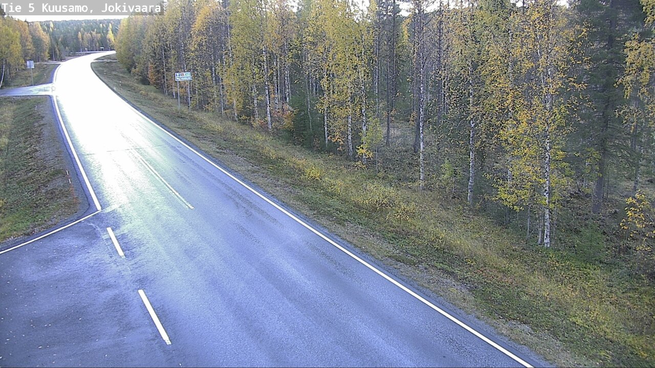 Weather Camera Image Road 5 Kuusamo, Jokivaara, Kuusamo, Pohjois-Pohjanmaa