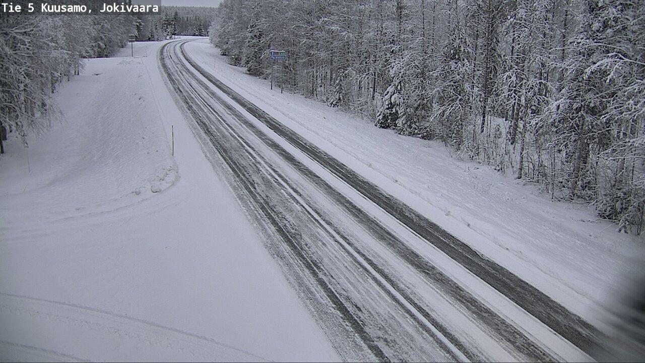 Weather Camera Image Väg 5 Kuusamo, Jokivaara, Kuusamo, Pohjois-Pohjanmaa