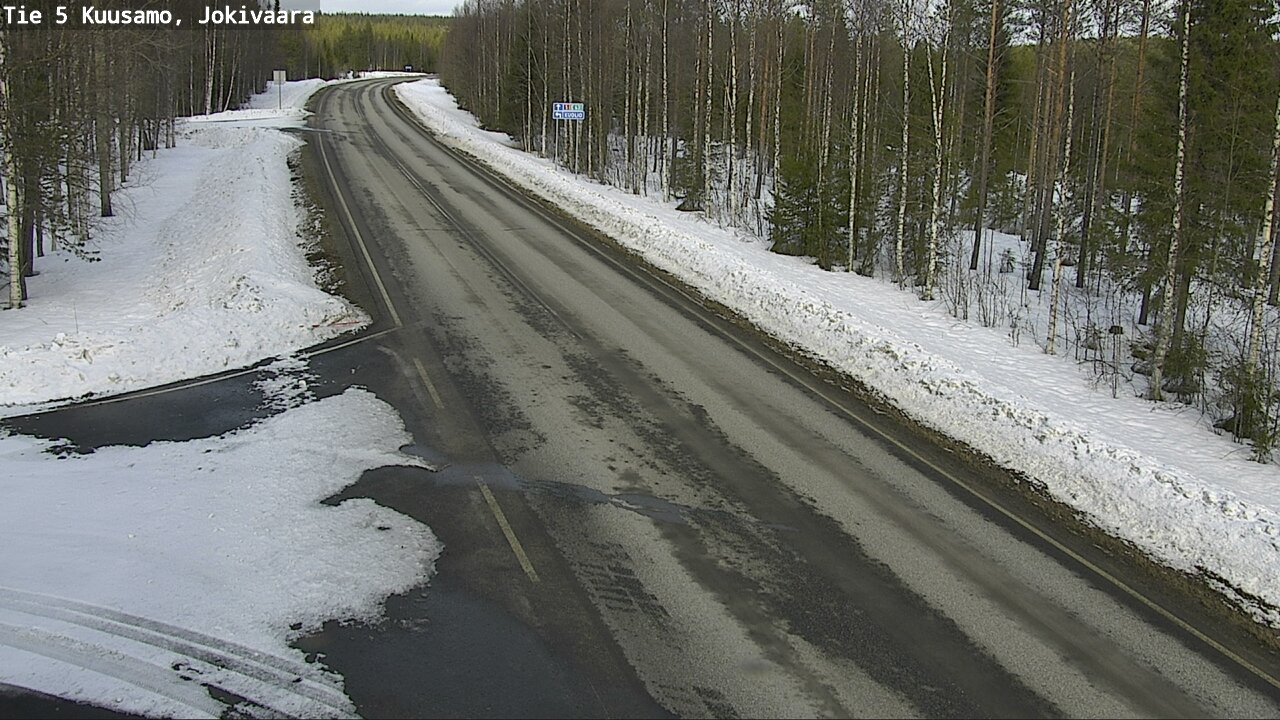 Weather Camera Image Road 5 Kuusamo, Jokivaara, Kuusamo, Pohjois-Pohjanmaa