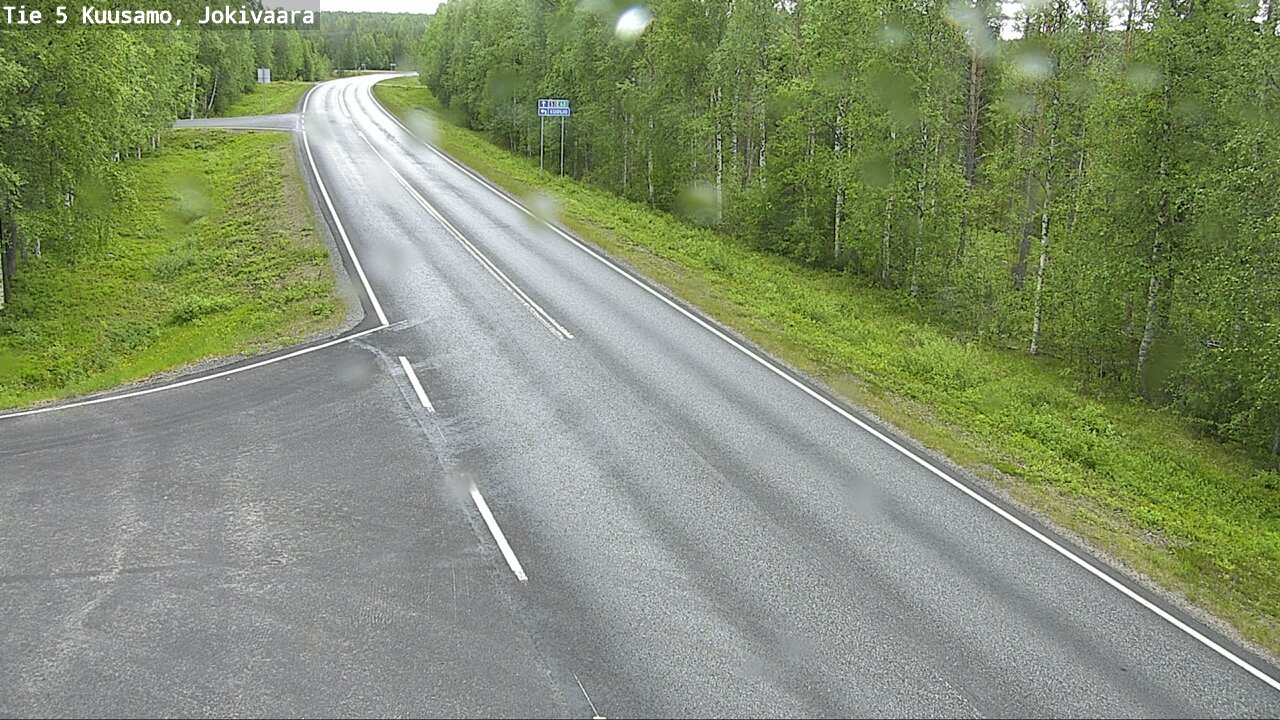 Weather Camera Image Road 5 Kuusamo, Jokivaara, Kuusamo, Pohjois-Pohjanmaa