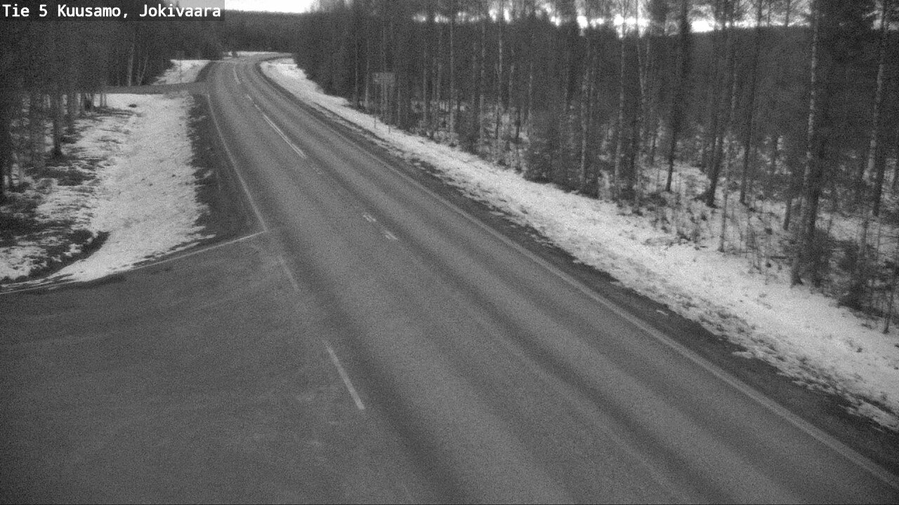 Weather Camera Image Väg 5 Kuusamo, Jokivaara, Kuusamo, Pohjois-Pohjanmaa