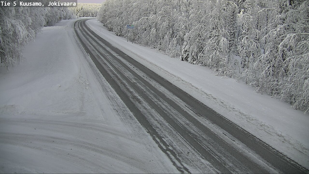 Weather Camera Image Road 5 Kuusamo, Jokivaara, Kuusamo, Pohjois-Pohjanmaa