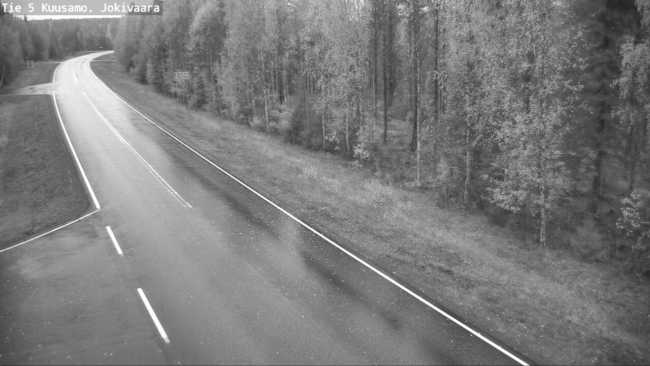 Weather Camera Image Road 5 Kuusamo, Jokivaara, Kuusamo, Pohjois-Pohjanmaa
