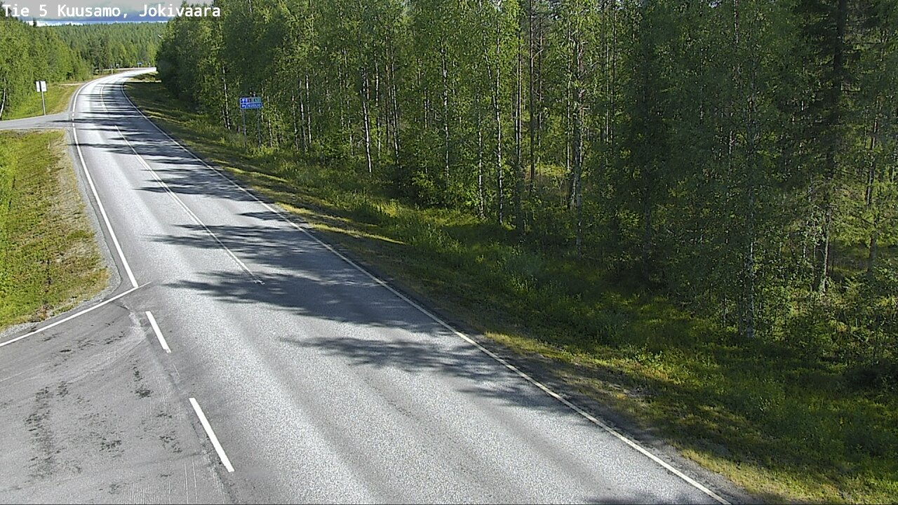Weather Camera Image Road 5 Kuusamo, Jokivaara, Kuusamo, Pohjois-Pohjanmaa