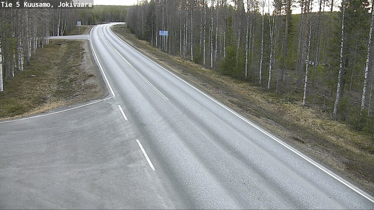 Weather Camera Image Road 5 Kuusamo, Jokivaara, Kuusamo, Pohjois-Pohjanmaa
