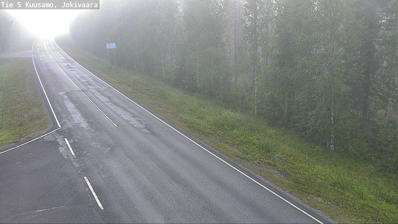 Weather Camera Image Road 5 Kuusamo, Jokivaara, Kuusamo, Pohjois-Pohjanmaa