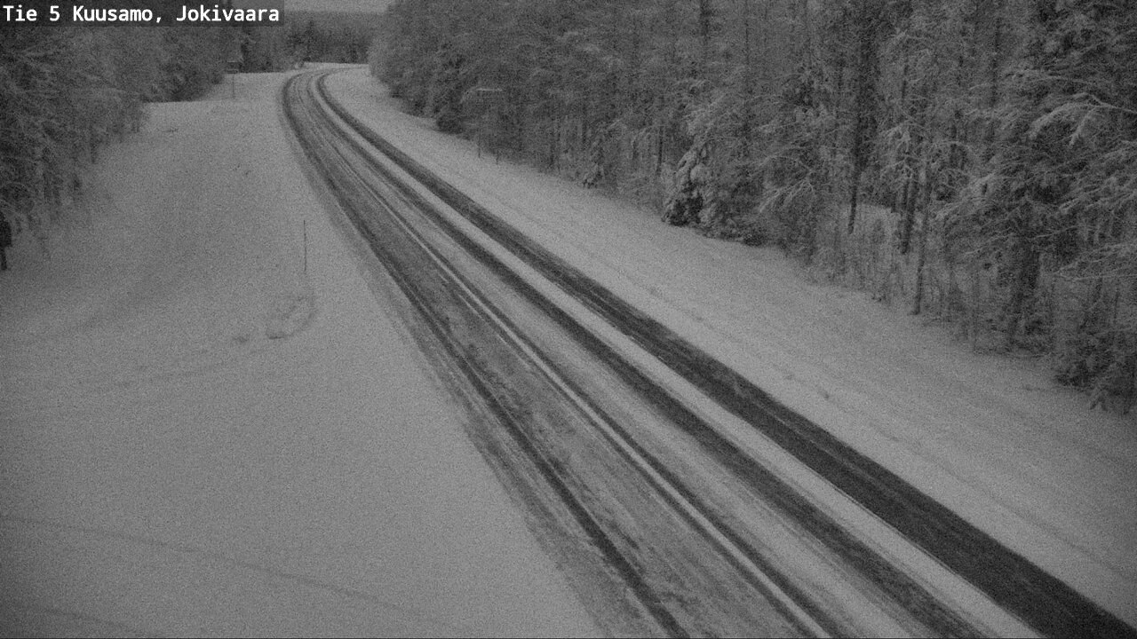 Weather Camera Image Väg 5 Kuusamo, Jokivaara, Kuusamo, Pohjois-Pohjanmaa