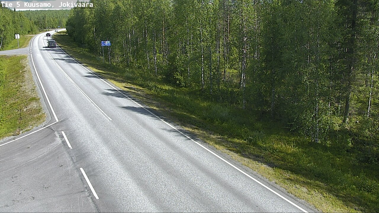 Weather Camera Image Road 5 Kuusamo, Jokivaara, Kuusamo, Pohjois-Pohjanmaa