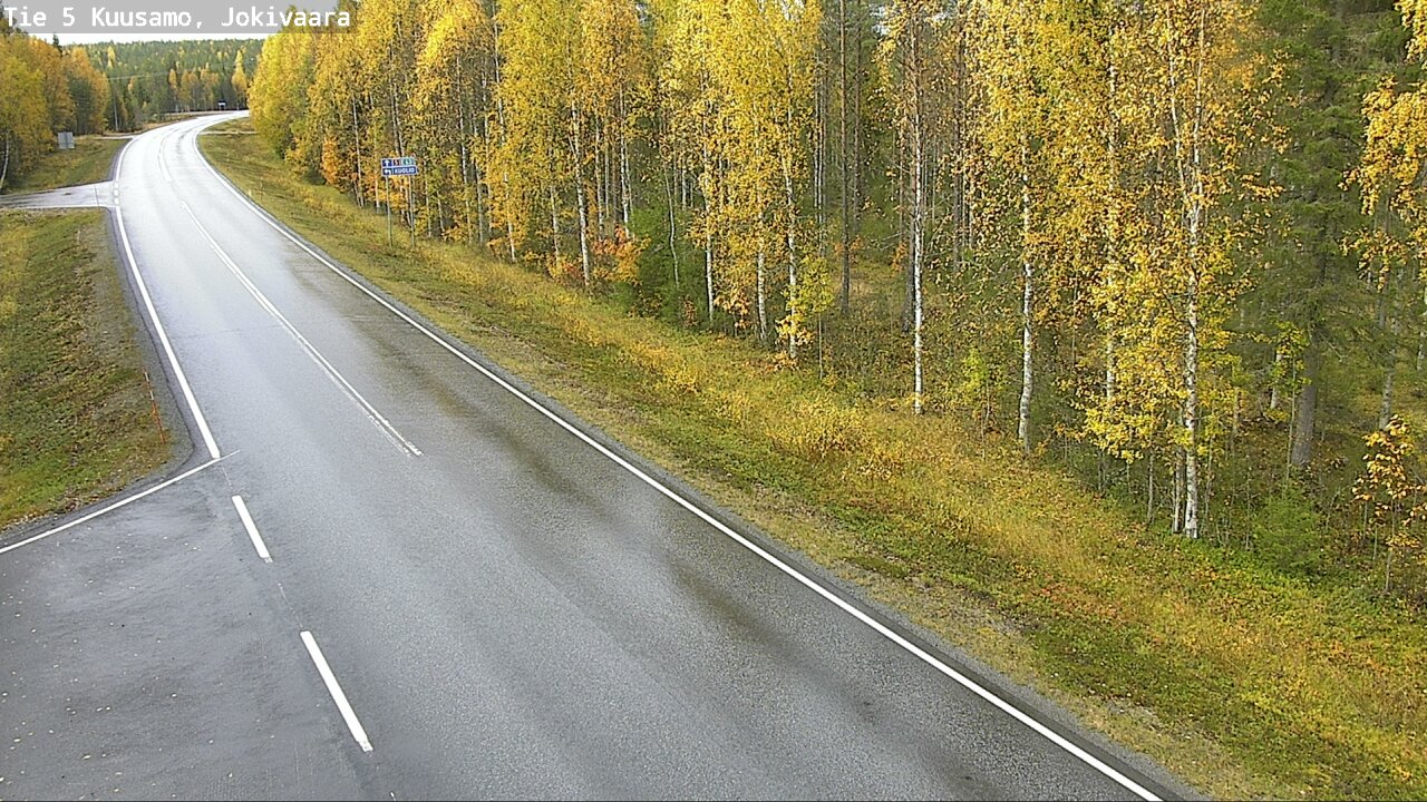 Weather Camera Image Road 5 Kuusamo, Jokivaara, Kuusamo, Pohjois-Pohjanmaa