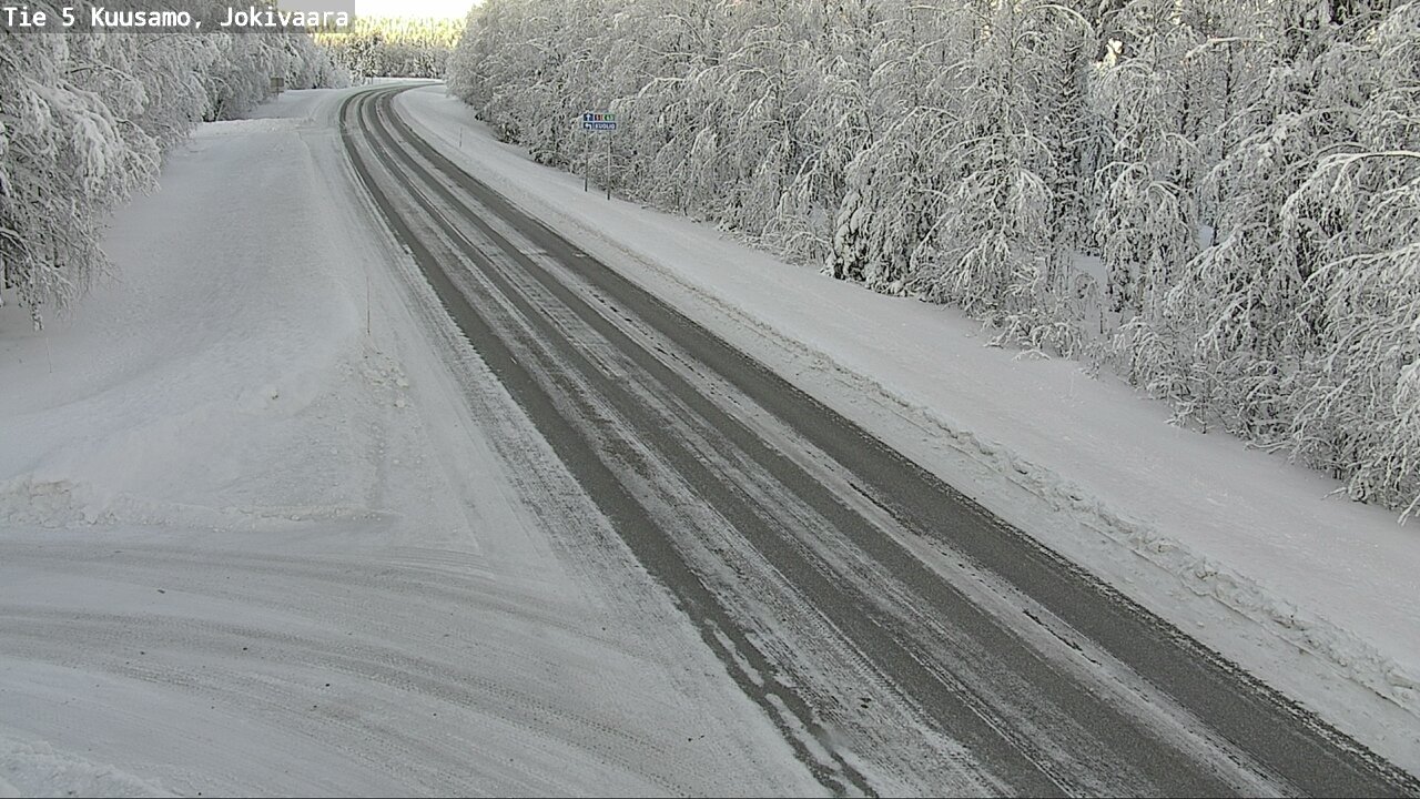 Weather Camera Image Road 5 Kuusamo, Jokivaara, Kuusamo, Pohjois-Pohjanmaa