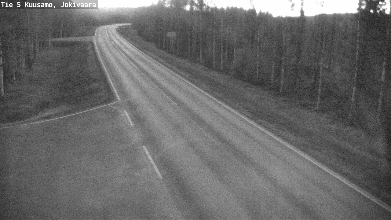 Weather Camera Image Väg 5 Kuusamo, Jokivaara, Kuusamo, Pohjois-Pohjanmaa