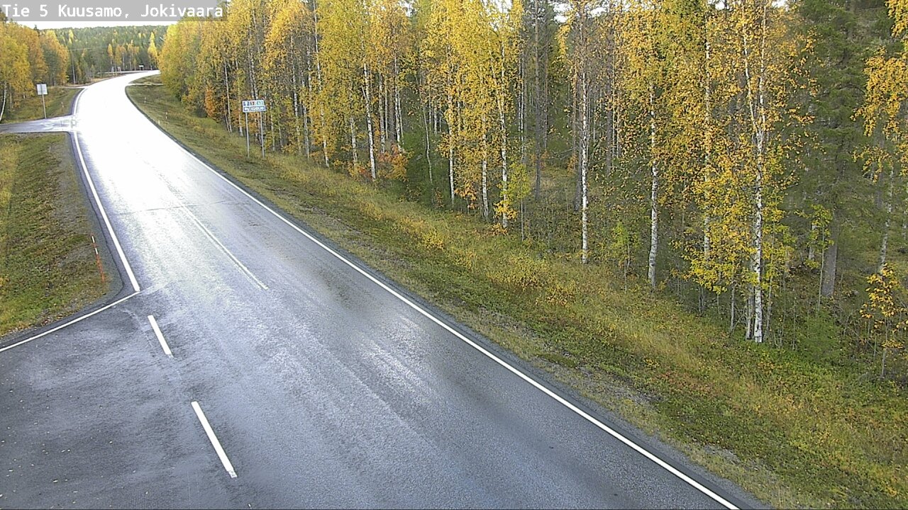 Weather Camera Image Road 5 Kuusamo, Jokivaara, Kuusamo, Pohjois-Pohjanmaa