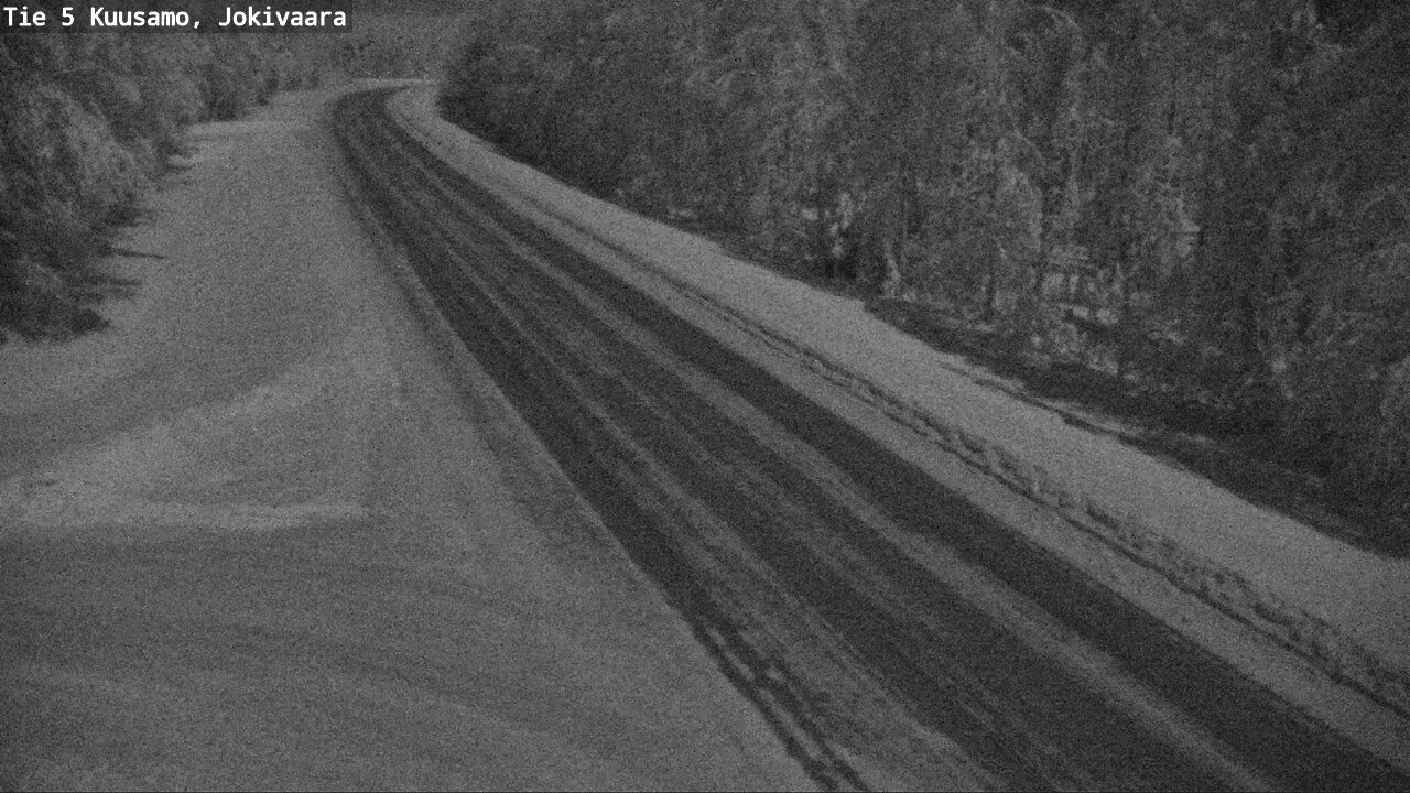 Weather Camera Image Road 5 Kuusamo, Jokivaara, Kuusamo, Pohjois-Pohjanmaa