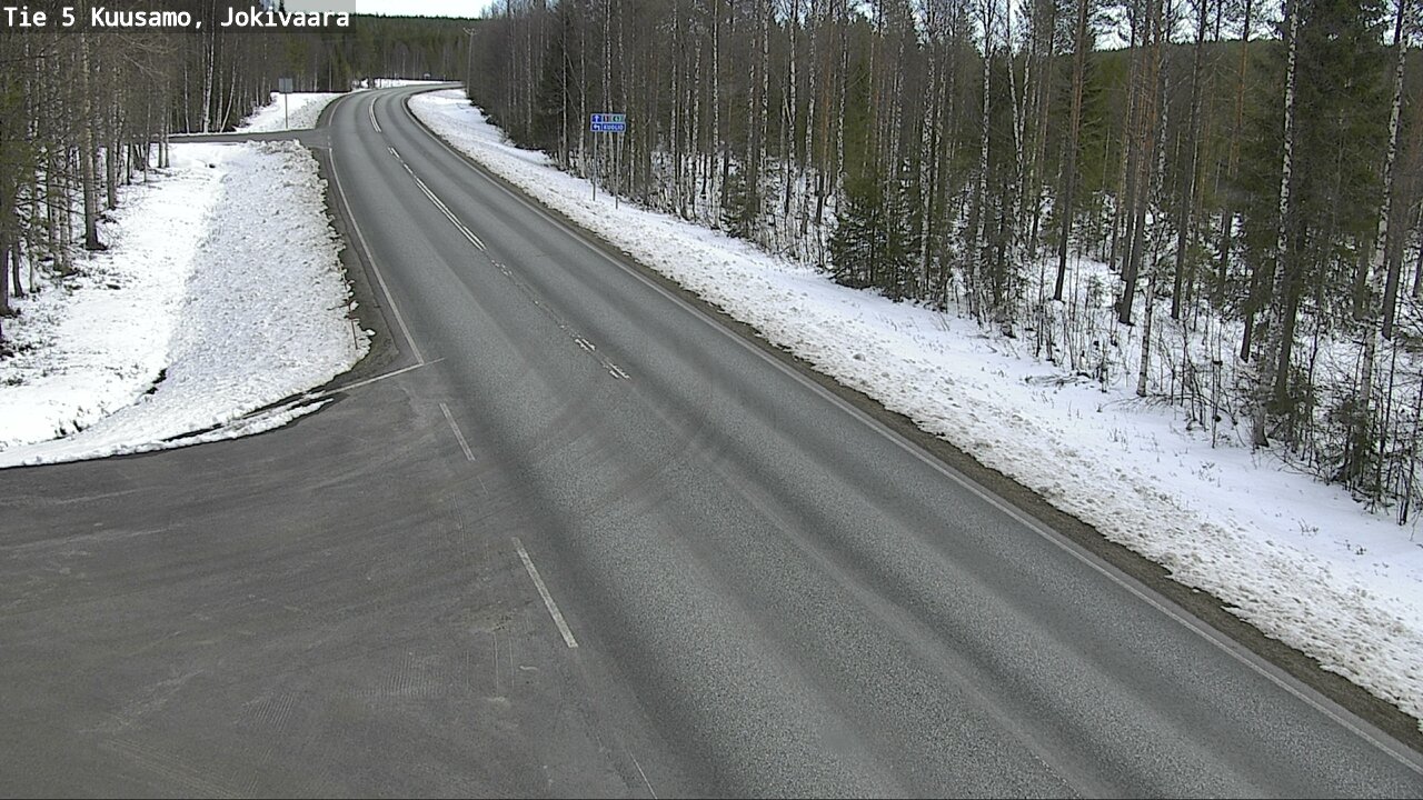 Weather Camera Image Väg 5 Kuusamo, Jokivaara, Kuusamo, Pohjois-Pohjanmaa