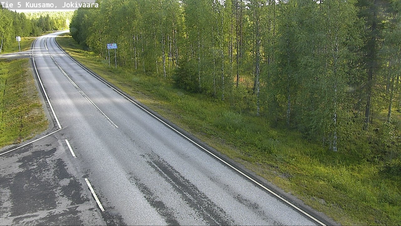 Weather Camera Image Road 5 Kuusamo, Jokivaara, Kuusamo, Pohjois-Pohjanmaa