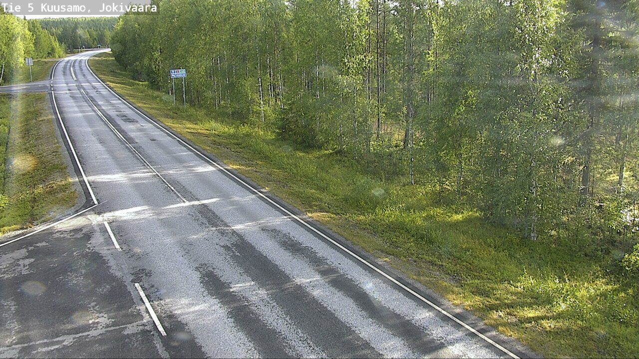 Weather Camera Image Road 5 Kuusamo, Jokivaara, Kuusamo, Pohjois-Pohjanmaa