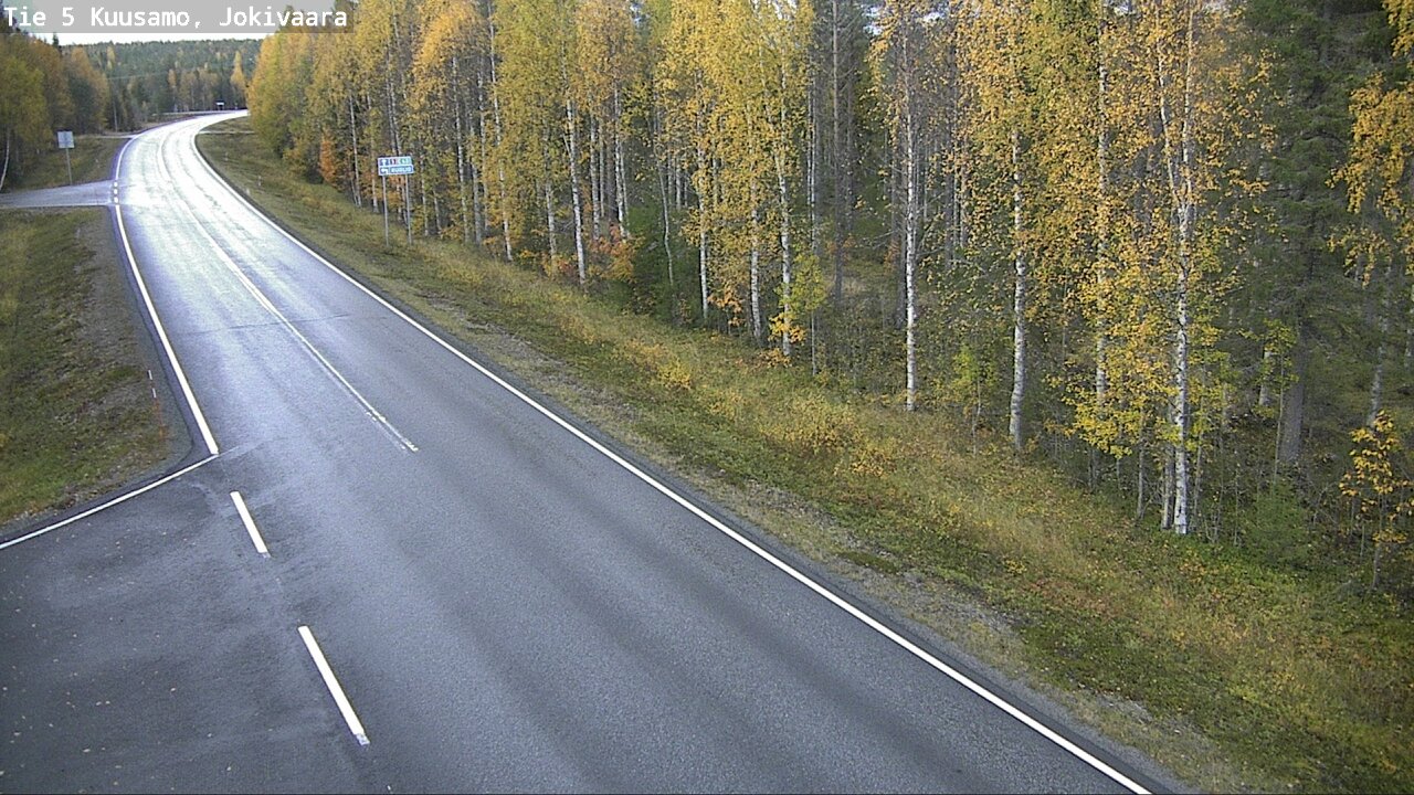 Weather Camera Image Road 5 Kuusamo, Jokivaara, Kuusamo, Pohjois-Pohjanmaa