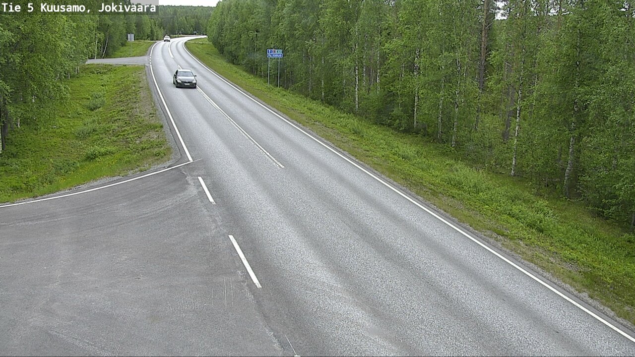 Weather Camera Image Road 5 Kuusamo, Jokivaara, Kuusamo, Pohjois-Pohjanmaa
