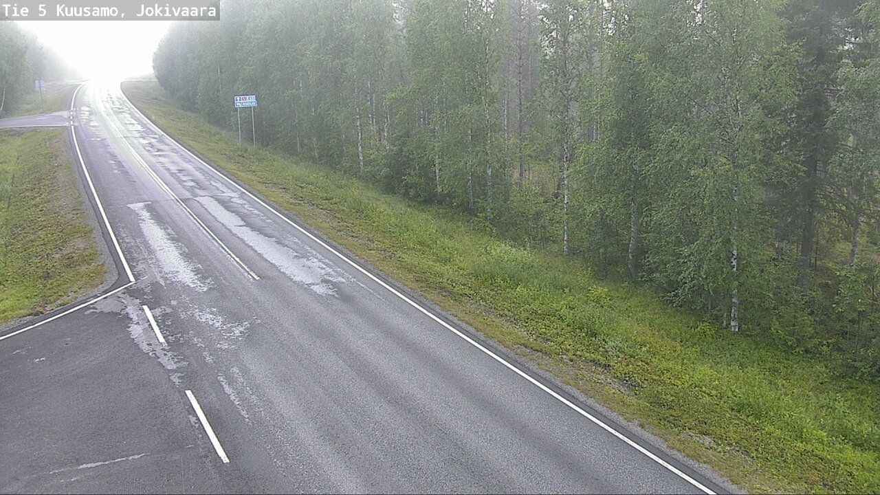 Weather Camera Image Road 5 Kuusamo, Jokivaara, Kuusamo, Pohjois-Pohjanmaa