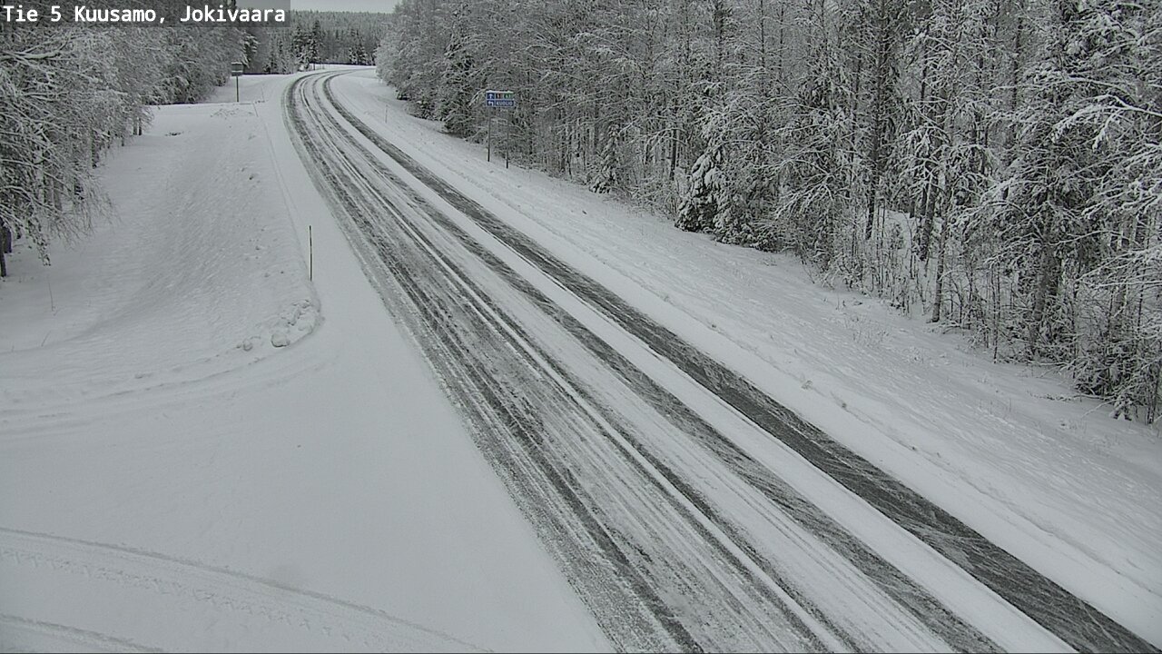 Weather Camera Image Väg 5 Kuusamo, Jokivaara, Kuusamo, Pohjois-Pohjanmaa