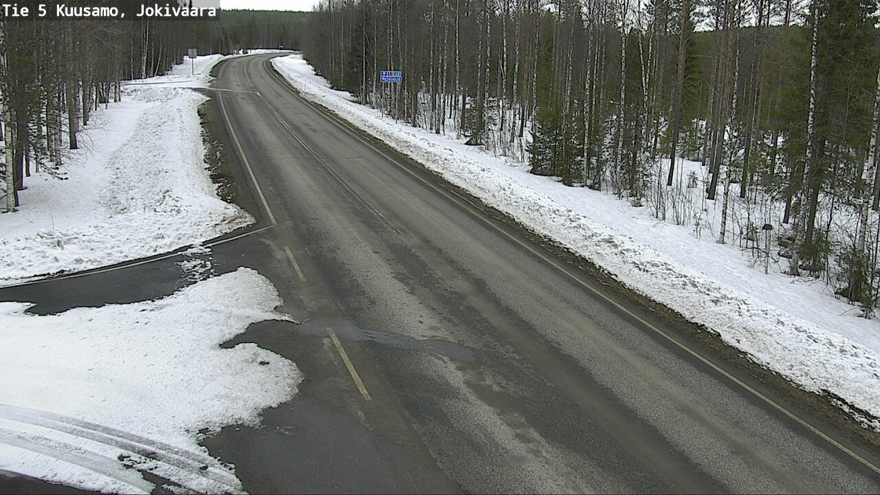 Weather Camera Image Road 5 Kuusamo, Jokivaara, Kuusamo, Pohjois-Pohjanmaa
