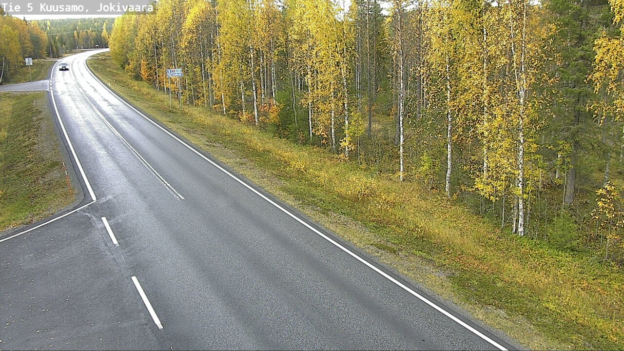 Weather Camera Image Road 5 Kuusamo, Jokivaara, Kuusamo, Pohjois-Pohjanmaa