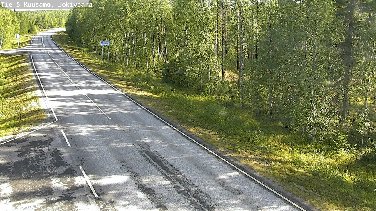 Weather Camera Image Road 5 Kuusamo, Jokivaara, Kuusamo, Pohjois-Pohjanmaa
