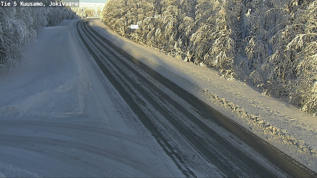 Weather Camera Image Road 5 Kuusamo, Jokivaara, Kuusamo, Pohjois-Pohjanmaa