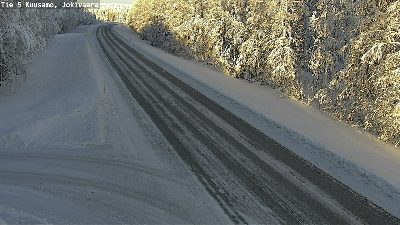 Weather Camera Image Road 5 Kuusamo, Jokivaara, Kuusamo, Pohjois-Pohjanmaa