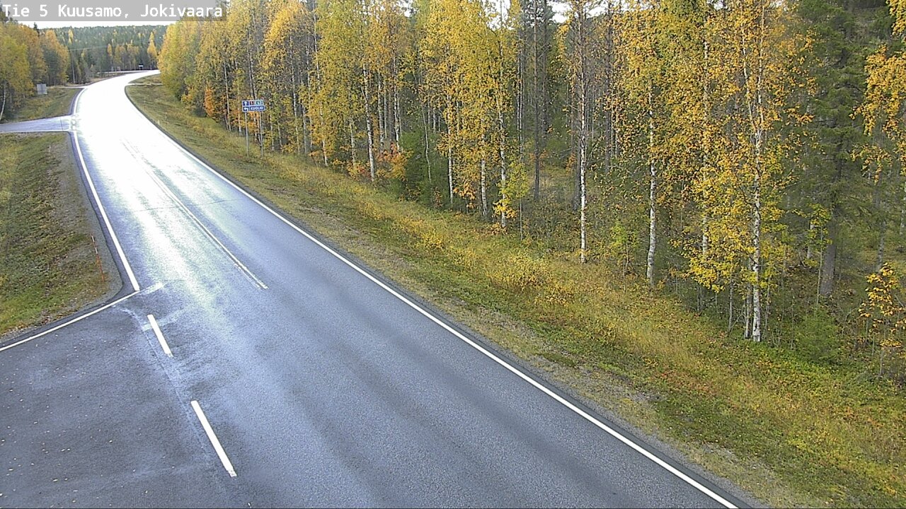 Weather Camera Image Road 5 Kuusamo, Jokivaara, Kuusamo, Pohjois-Pohjanmaa