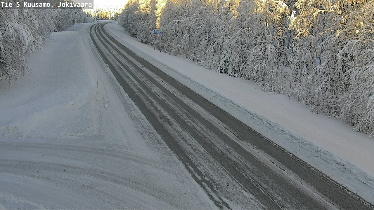 Weather Camera Image Road 5 Kuusamo, Jokivaara, Kuusamo, Pohjois-Pohjanmaa
