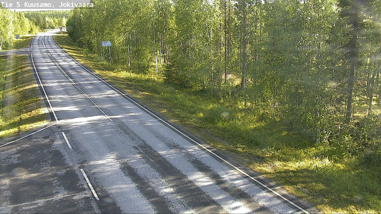 Weather Camera Image Road 5 Kuusamo, Jokivaara, Kuusamo, Pohjois-Pohjanmaa