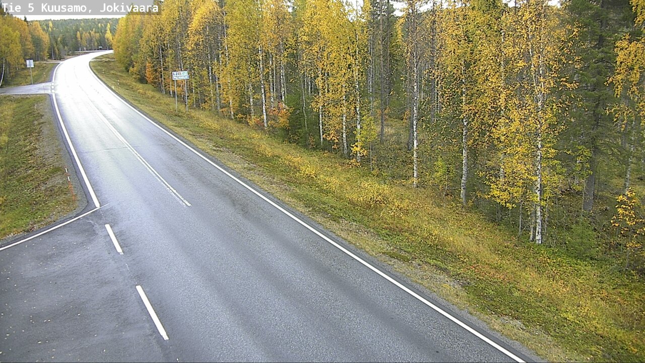 Weather Camera Image Road 5 Kuusamo, Jokivaara, Kuusamo, Pohjois-Pohjanmaa