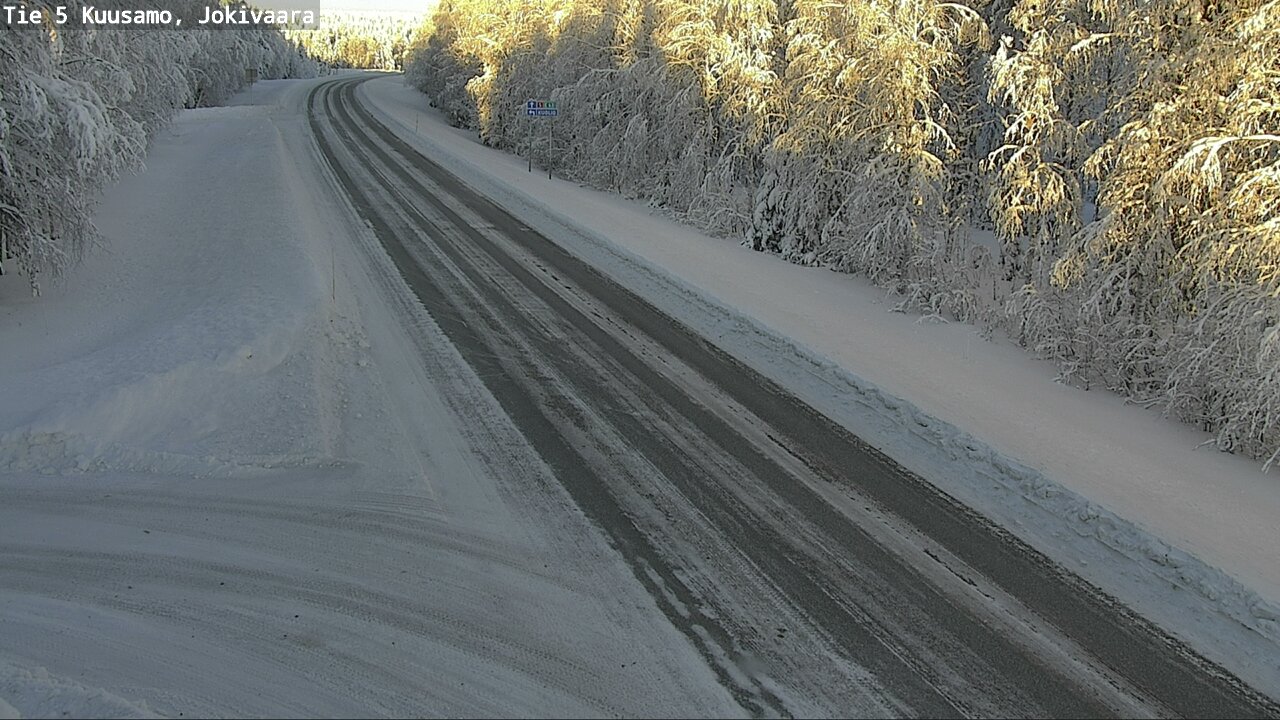 Weather Camera Image Road 5 Kuusamo, Jokivaara, Kuusamo, Pohjois-Pohjanmaa