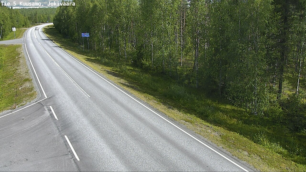 Weather Camera Image Road 5 Kuusamo, Jokivaara, Kuusamo, Pohjois-Pohjanmaa