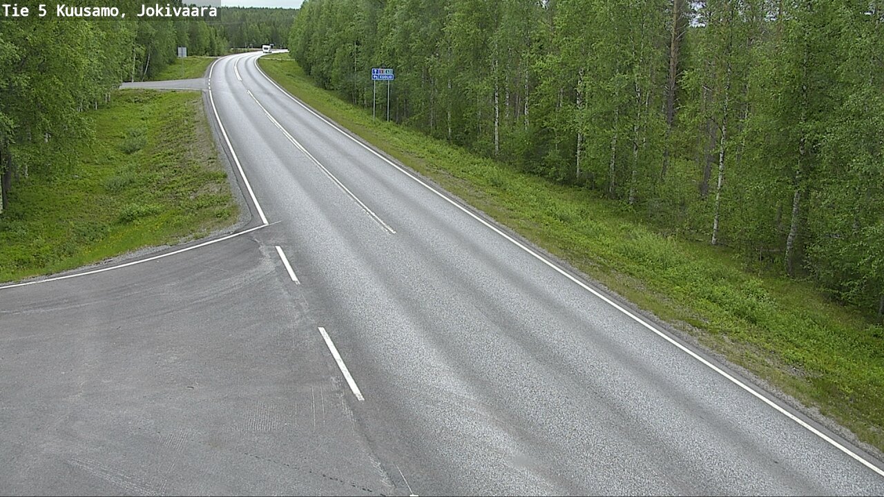 Weather Camera Image Road 5 Kuusamo, Jokivaara, Kuusamo, Pohjois-Pohjanmaa