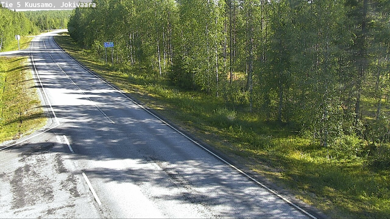 Weather Camera Image Road 5 Kuusamo, Jokivaara, Kuusamo, Pohjois-Pohjanmaa