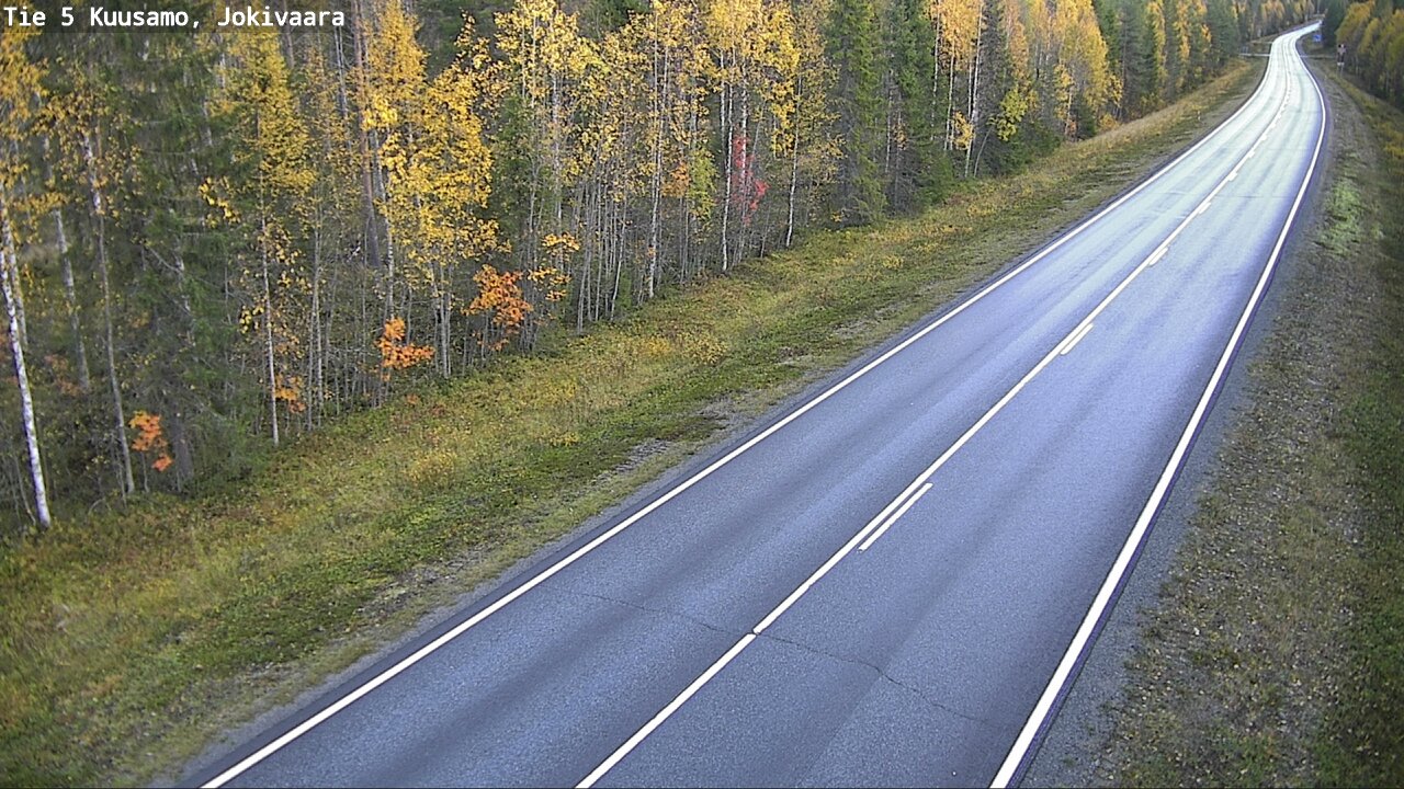 Weather Camera Image Road 5 Kuusamo, Jokivaara, Kuusamo, Pohjois-Pohjanmaa