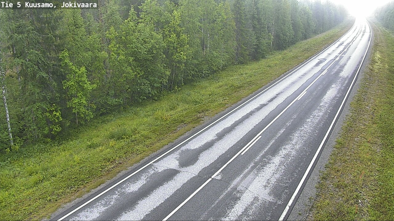 Weather Camera Image Road 5 Kuusamo, Jokivaara, Kuusamo, Pohjois-Pohjanmaa