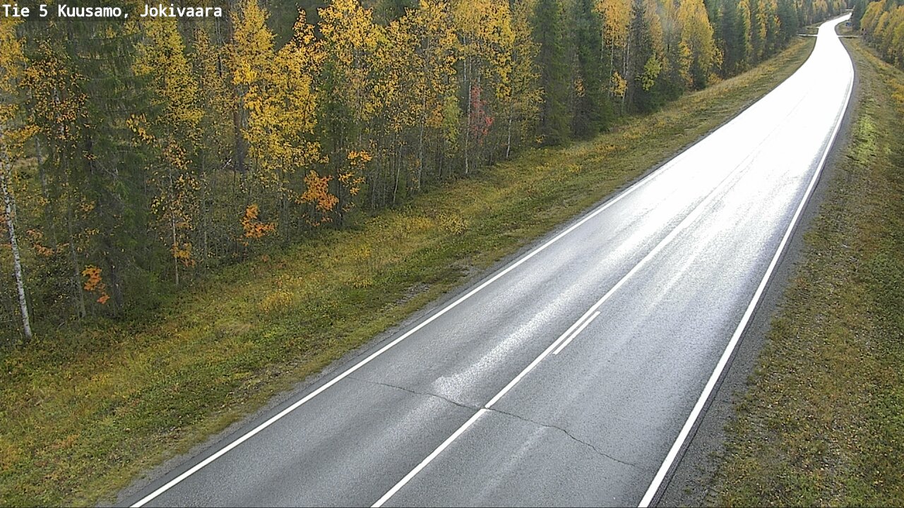 Weather Camera Image Road 5 Kuusamo, Jokivaara, Kuusamo, Pohjois-Pohjanmaa