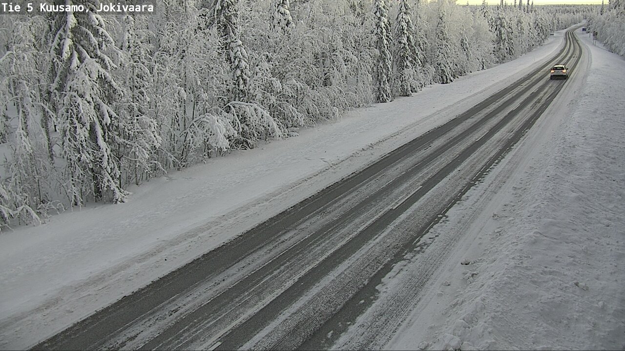 Weather Camera Image Road 5 Kuusamo, Jokivaara, Kuusamo, Pohjois-Pohjanmaa